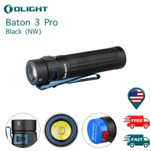 Olight Baton 3 Pro 18650 Torcia tascabile LED bianca neutra ricaricabile - Foto 1 di 11