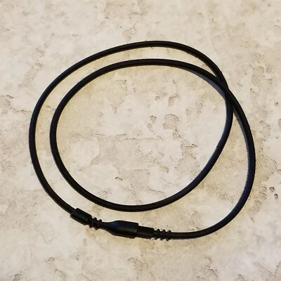 16" Black Silicone Rubber Snap Necklace Cord - Image 1 of 4