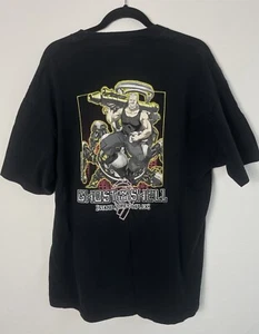 Vintage Ghost In The Shell Batou Stand Alone Complex Black Tee Shirt Size XL - Picture 1 of 6