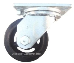 12T75RS 12" x 3" Swivel Caster Heavy Duty Rubber on Cast Iron Wheel, 1140 lb Cap - Picture 1 of 1
