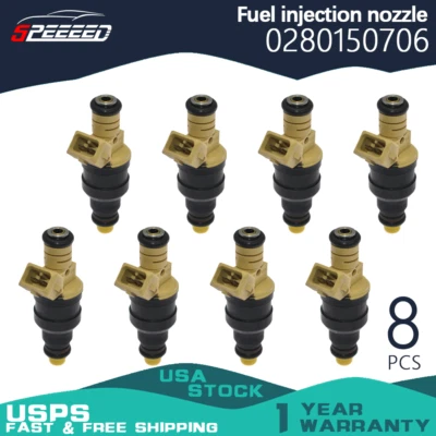 8pcs Fuel injection 0280150706 for Porsche 928 Saab 900 9000 2.0L 5.0L V8 Foto 1 de 4
