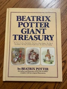 Beatrix Potter Giant Treasury Kids Book 1984 Hardcover Excellent Condition - Imagen 1 de 5
