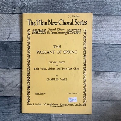 The Elkin New Choral Series The Pageant Of Spring Choral Series Piano Score  - Image 1 of 3