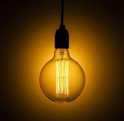 SQUIRREL CAGE EDISON GLOBE 125MM 60W E27 Filament Lamp By Swan  - Image 1 of 2