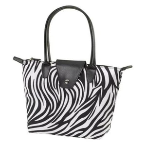 Joann Marrie Designs NF1ZEP Small Fold-Up Bag - Zebra- Pack of 2 - Picture 1 of 1