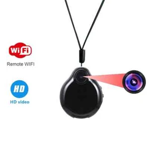 HD 1080P Secret Wearable Mini WIFI Camera Video Voice Recorder Necklace Pendant - Picture 1 of 22