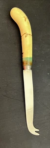 "PORZELLANGRIFF GEBOGENES KÄSEMESSER EDELSTAHL KLINGE 8 5/8" - Bild 1 von 4