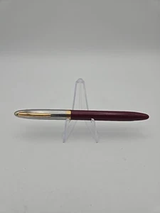 VINTAGE SHEAFFER SENTINEL SCHNORCHEL FÜLLFEDERHALTER IN BURGUNDER 14K MEDIUM NEU IM KARTON - Bild 1 von 12