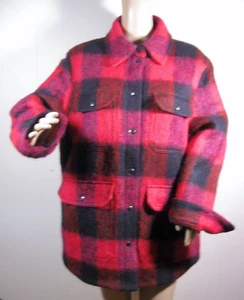 BANANA REPUBLIC 'Verbier' Shirt Jacket-Red & Black Wool/Cotton -Plaid NEW M $330 - Picture 1 of 9