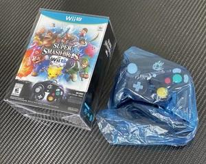 NEW 2x Gamecube Controller Super Smash Bros Bundle Box Set Nintendo Wii U Sealed - Picture 1 of 24