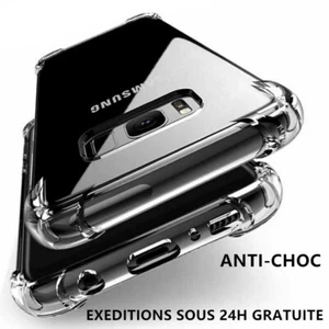 COQUE SILICONE pour Samsung S8 S9 S10 S20 S21 S22 A10 A20e A12 A22 A32 A52 53 - Photo 1/8
