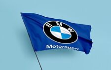 BMW Motorsport Motorcycle Flag Banner 3x5 ft Motorbike Man Cave Garage Logo