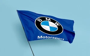 BMW Motorsport Motorcycle Flag Banner 3x5 ft Motorbike Man Cave Garage Logo - Picture 1 of 5