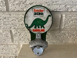 Sinclair Dino Dinosaur Gasoline Steel Bottle Opener 16 Ga Steel Starr type - Picture 1 of 4
