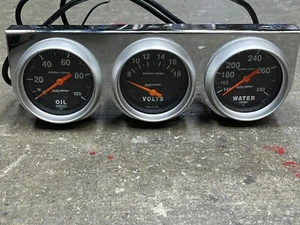 Autometer gauges, Set of 3, Sport Comp, Oil 0-100, volts 0-18V, Water 140-280 - Picture 1 of 5