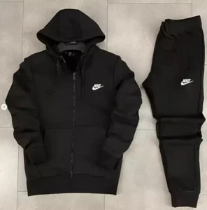 Men s Nike Hoodie Full Zip 2 piece tracksuit Sportswear Fleece Hoodie tracksuit - Picture 1 of 7