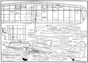 Midwest Ki 61 Tony profile stunt / combat control line for .29-.40 motor - Picture 1 of 1