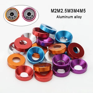 Unterlegscheibe Für Senkkopf Schrauben Legierung Aus Aluminium M2 M2.5 M3 M4 M5 - Picture 1 of 6