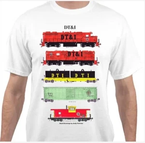 Detroit, Toledo & Ironton Local Train Railroad T-Shirt by Andy Fletcher - Picture 1 of 1
