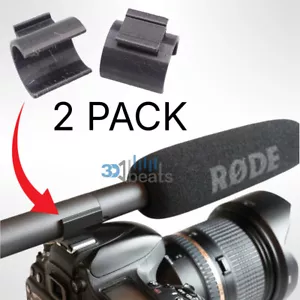 Blitzschuh Adapter Halter Clip für Rode NTG-2 Shotgun Mikrofon 22 mm Passform *2er-Pack* - Bild 1 von 9