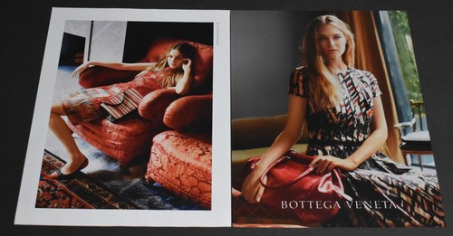 2013 Stampa Pubblicità Sexy Tacchi Moda Gambe Lunghe Lady Bionda Bottega Veneta Abito ATS