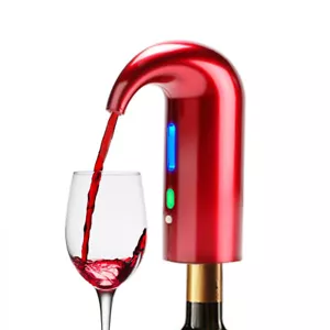 Electric Wine Aerator Pourer, Portable One-Touch Wine Decanter and Wine Dispense - Picture 1 of 6
