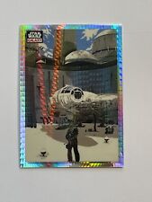 /75 What A Piece Of Junk #66 Prizm REFRACTOR 2023 Topps Star Wars Galaxy Chrome