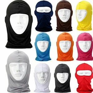 Balaclava Maschera Viso Protezione UV per Donna Uomo Leggera Sole Tatical Cappuccio - Foto 1 di 21