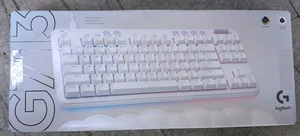 Brand New Logitech G713 wired Mechanical Gaming Keyboard (GX Blue), White Mist - Afbeelding 1 van 2