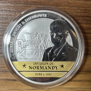 2017 D-Day Invasion of Normandy World War II Commem Proof 2" Münze schneller Versand - Bild 1 von 2