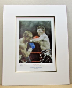 Ricky Hatton A Grand Victory Special Ltd Edition Mounted Print by Stephen Doig - Picture 1 of 1
