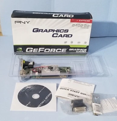 PNY GeForce 8400 GS 256MB PCI-E DDR2  Video Card VCG84R2SXPB - Image 1 of 4