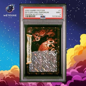 Harry Potter Card TCG Eeylops Owl Emporium 7/80 PSA 9 Holo WOTC Diagon Alley Eng - Picture 1 of 2