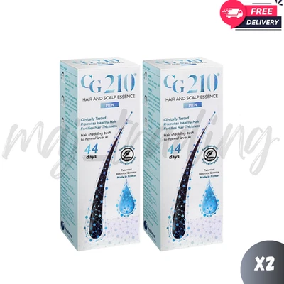 2x Cg210 Tratamiento Anti Pérdida de Cabello Cuero Cabelludo Esencia Hombres 80 ml Foto 1 de 4