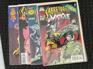 MYSTIQUE AND SABRETOOTH (1996) 4 ISSUE COMPLETE SET #1-4 MARVEL COMICS - Picture 1 of 5