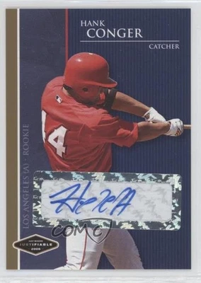 2006 Just Minors Justifiable Gold Auto /50 Hank Conger #JF-6 Auto - Image 1 of 2
