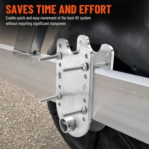 2x Heavy Duty Boat Lift Wheel Kit, Adjustable Boat Lift Wheel Bracket Universal - Picture 1 of 12