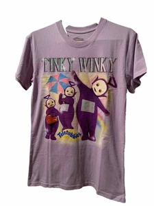 Teletubbies Tinky Winky Wish Purple Tee T-Shirt Mens S Small 90s Y2K TV Show - Bild 1 von 13