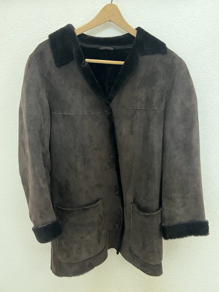 Abrigo de piel de oveja Brooks Brothers en excelente estado - mediano/grande Foto 1 de 4