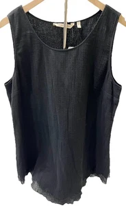 SOFT ENVIRONMENT Tanktop Damen Gr. M schwarz Siesta Key gefüttert 100% Baumwolle Boho - Bild 1 von 11