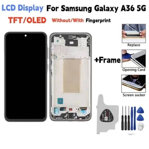 TFT/OLED For Samsung Galaxy A36 5G LCD Display Digitizer Touch Screen with Frame - Picture 1 of 11