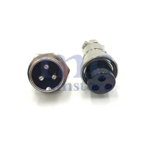 GX20 3 Pin Male 20mm Screw Type Panel Connector Adapter Aviation Plug - Picture 1 of 6