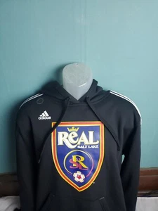 Real Salt Lake Adidas Hooded Sweatshirt MLS Soccer Men's Size Medium M Soccer - Picture 1 of 11