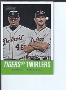 Justin Verlander 2012 Topps Heritage Tigers Twirlers - Imagen 1 de 1