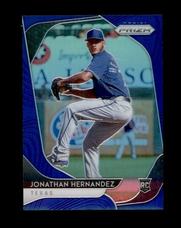  2020 Panini Prizm Prizms Blue #96 Jonathan Hernandez RC (ref 108145) - Image 1 of 1