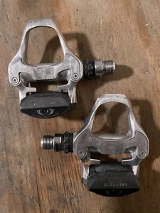 PAIR of Shimano Ultegra PD-6620 Road Pedals Clipless Silver Road Bike - Picture 1 of 4