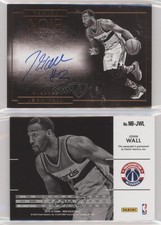 2015-16 Panini Noir Auto Noir Black and White Bronze /25 John Wall #NB-JWL Auto