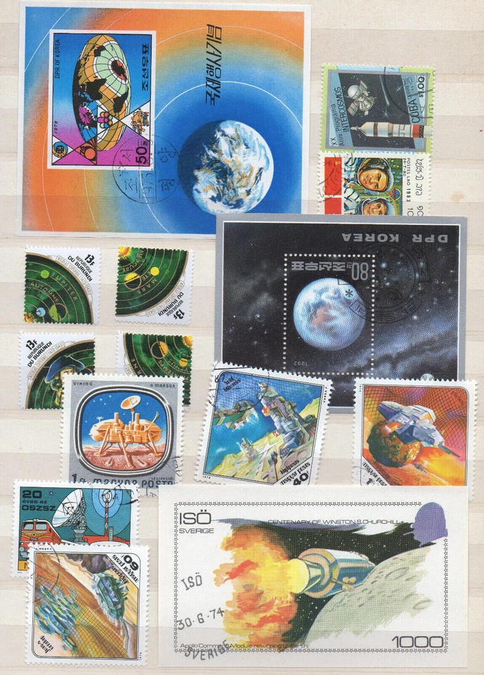 LOTE DE SELLOS TEMATICA LA CONQUISTA DEL ESPACIO - Imagen 1 de 1