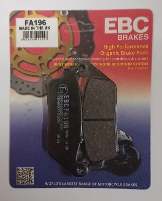 Pastillas de freno de disco traseras EBC Organic (1 juego) para TRIUMPH TIGER 955 (2000 a 2004) Foto 1 de 4