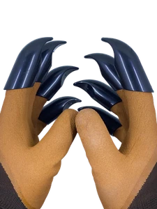 2 Pairs - Gardening Gloves garden Digging Planting 4 ABS Plastic Claws Garden - Picture 1 of 4